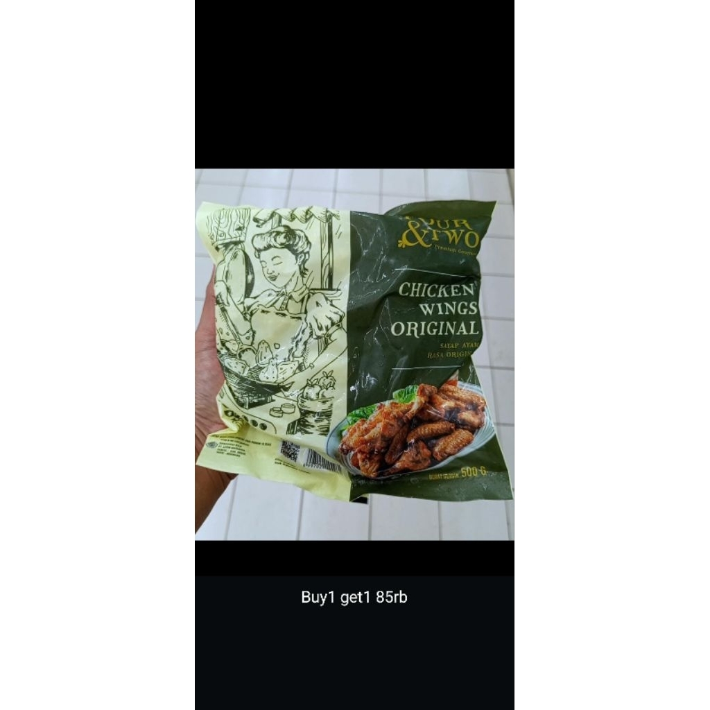 

chicken wings buy1get1 dpt 2pack ya kakak enak ini