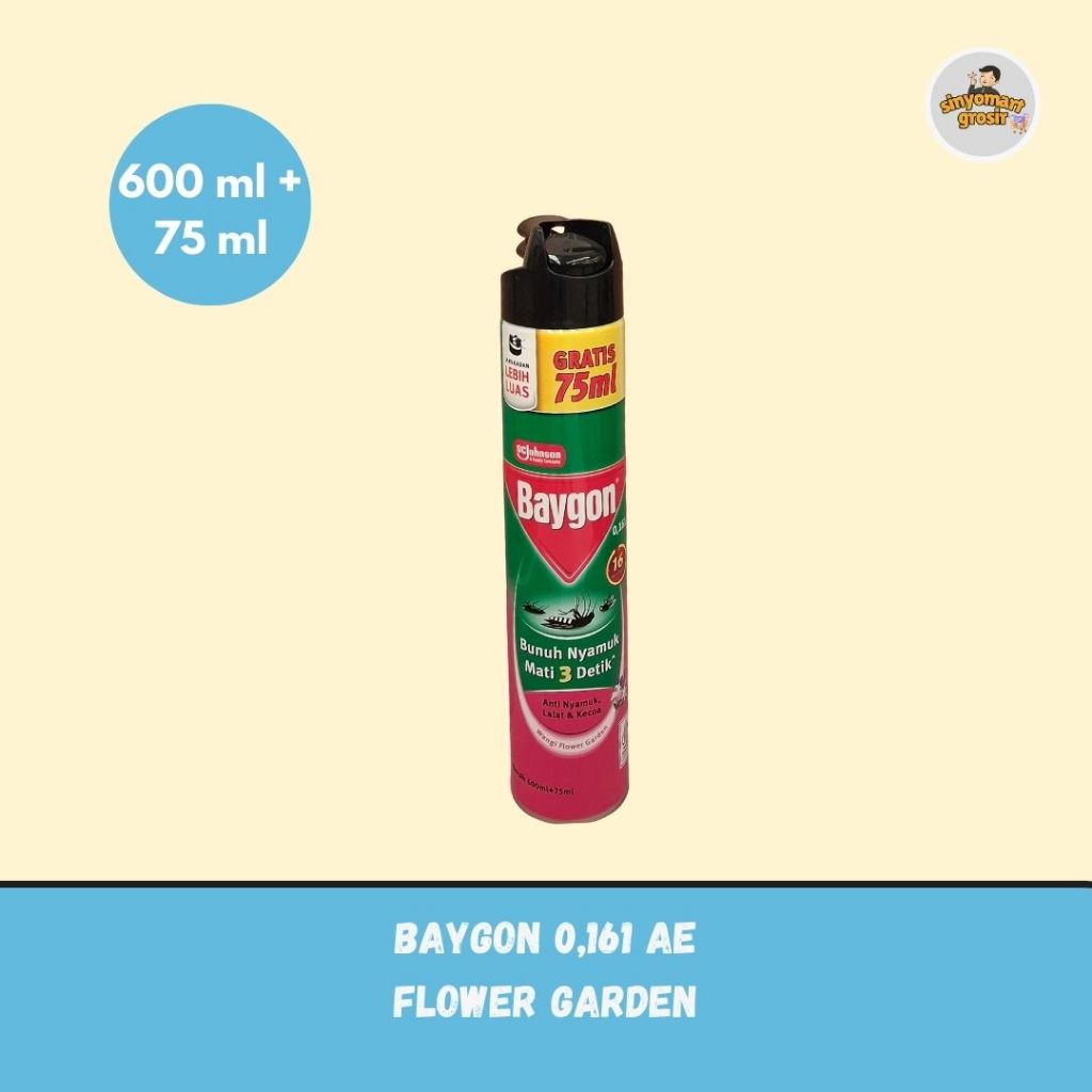 Baygon semprot 600ml + 75ml - pusat grosir termurah