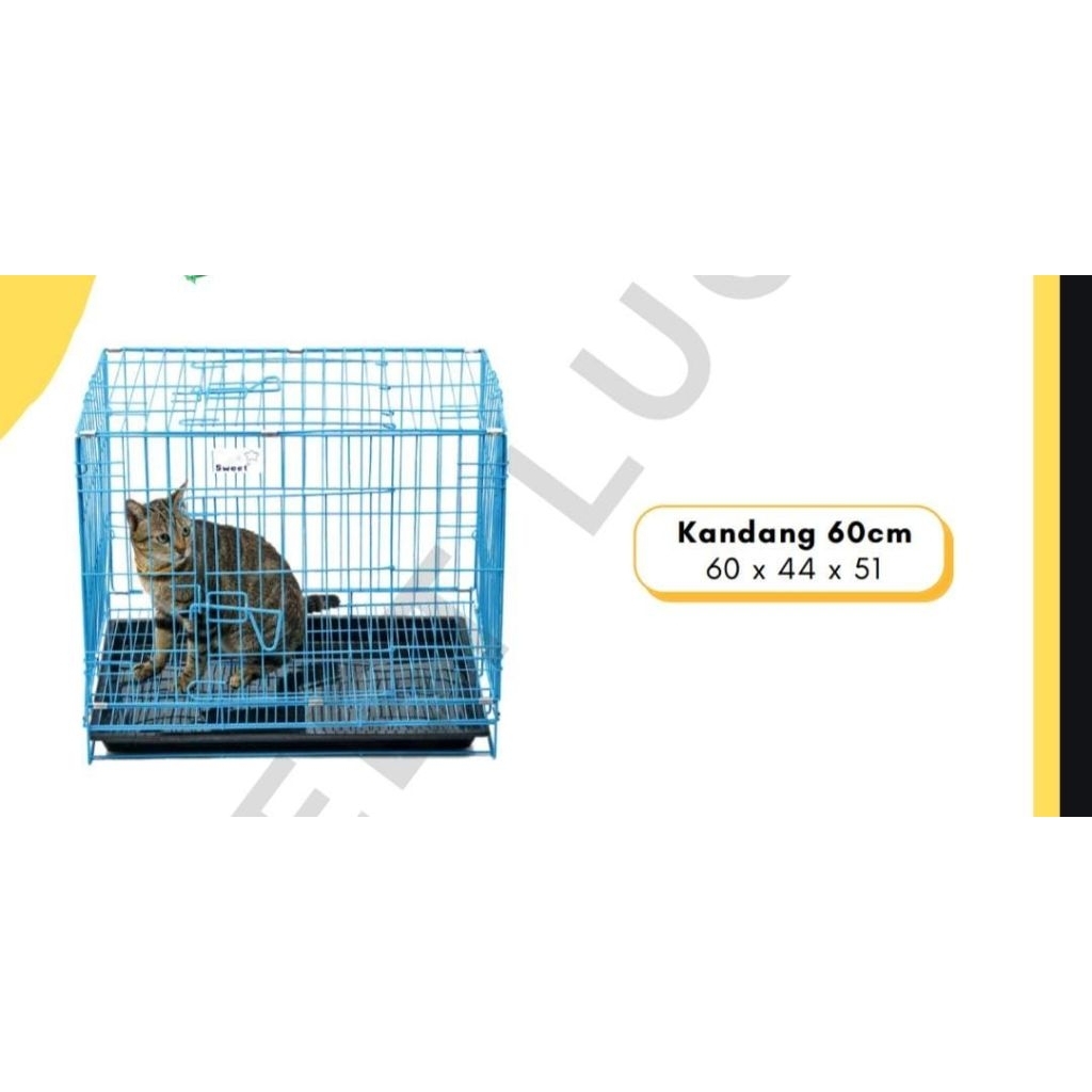 KANDANG HEWAN KUCING ANJING KELINCI JERUJI BESI RINGAN KUALITAS PREMIUM