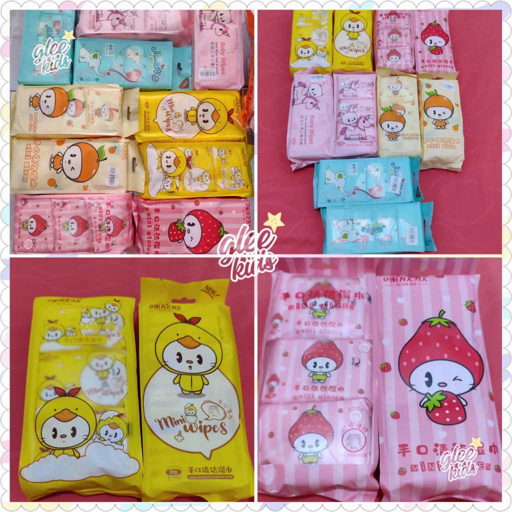 TISSUE BASAH MINI WET BABY WET WIPES PACK / MINI WET WIPES HAND & MOUTH / TISSUE BASAH MINI PACK / T