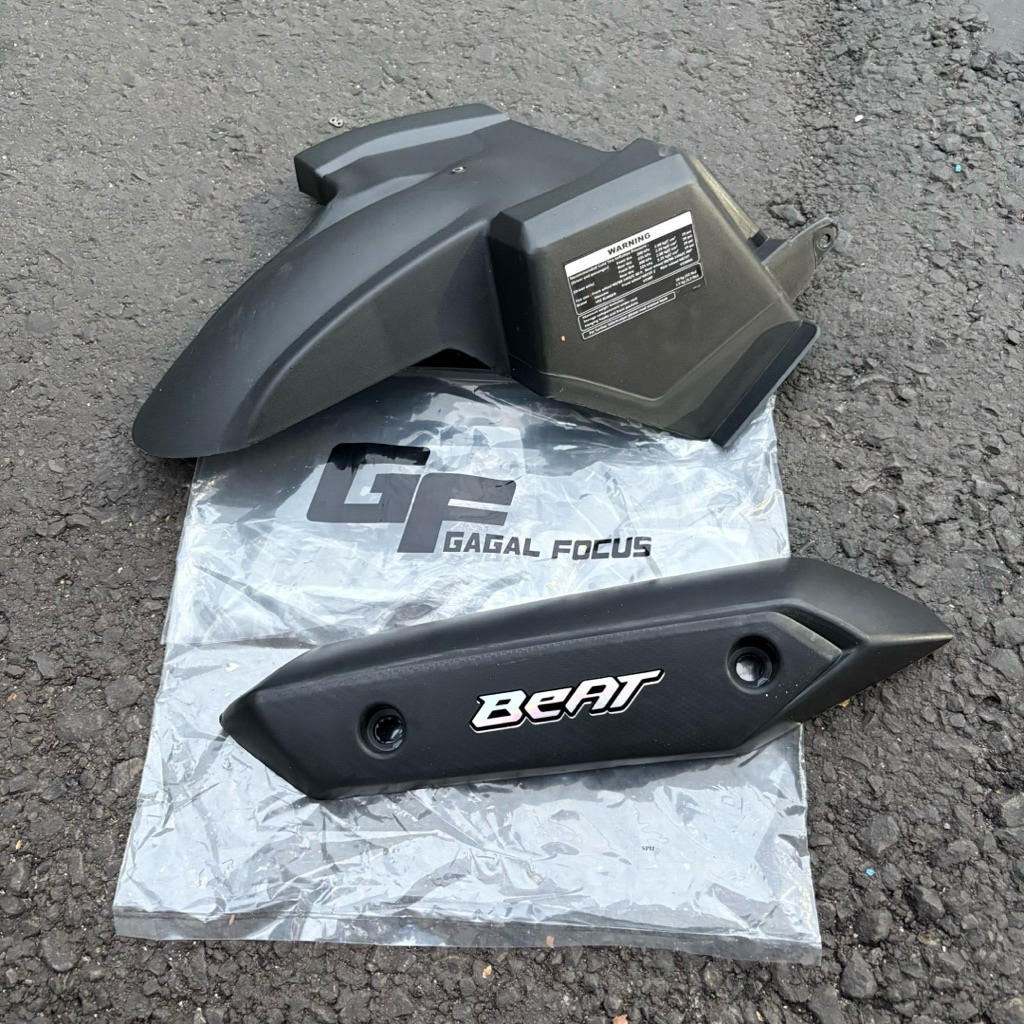 Paket Hugger Beat 2012-2019 + Cover Knalpot Beat Karbu - Beat 2015 - Beat 2017 - Beat 2020 - Beat Es
