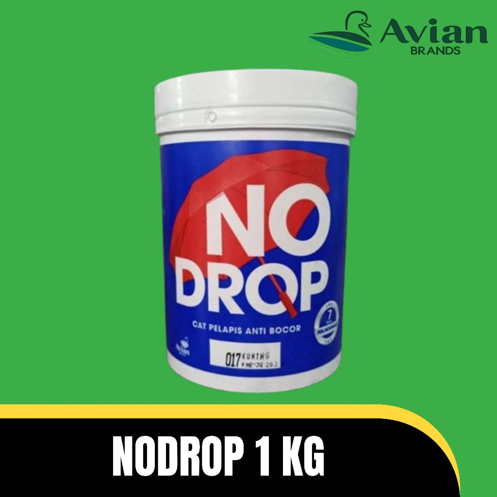 No Drop Nodrop 1 Kg Cat Dinding Cat Tembok Cat Pelapis Anti Bocor Warna Lengkap Kemasan 1 Kg