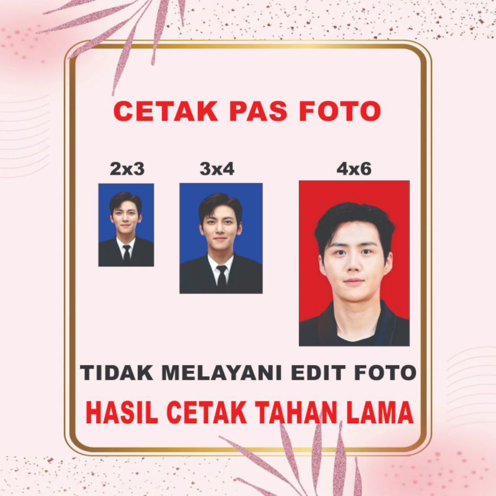 

Cetak Pas Foto (Kertas Glosy Mengkilap)