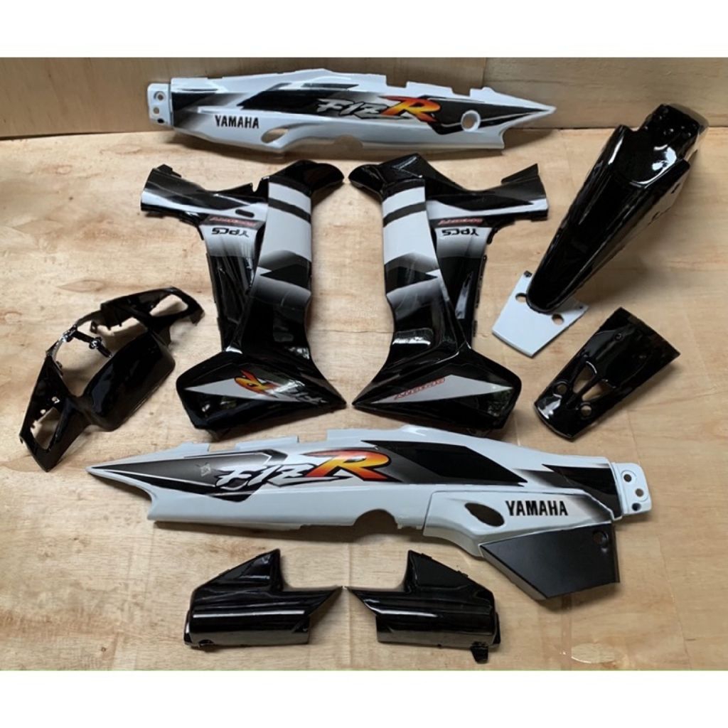 Fullset Body Halus Fizr Ardhat Hitam Putih 2001 Body Set Yamaha F1zr Ardhat Hitam Putih 2001