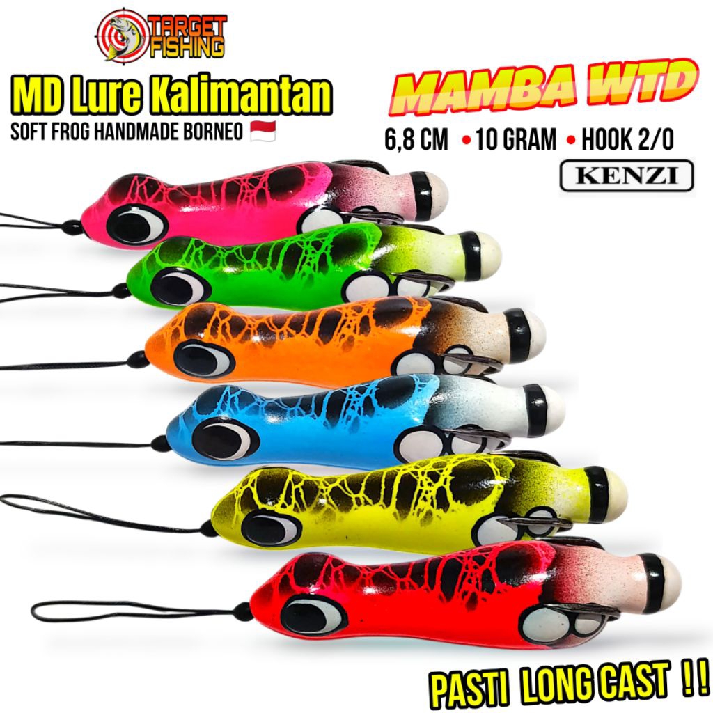 Soft Frog Geol MAMBA WTD 6,5cm 10gr MD Lure - Umpan Casting Gabus Haruan Softfrog Auto Geol