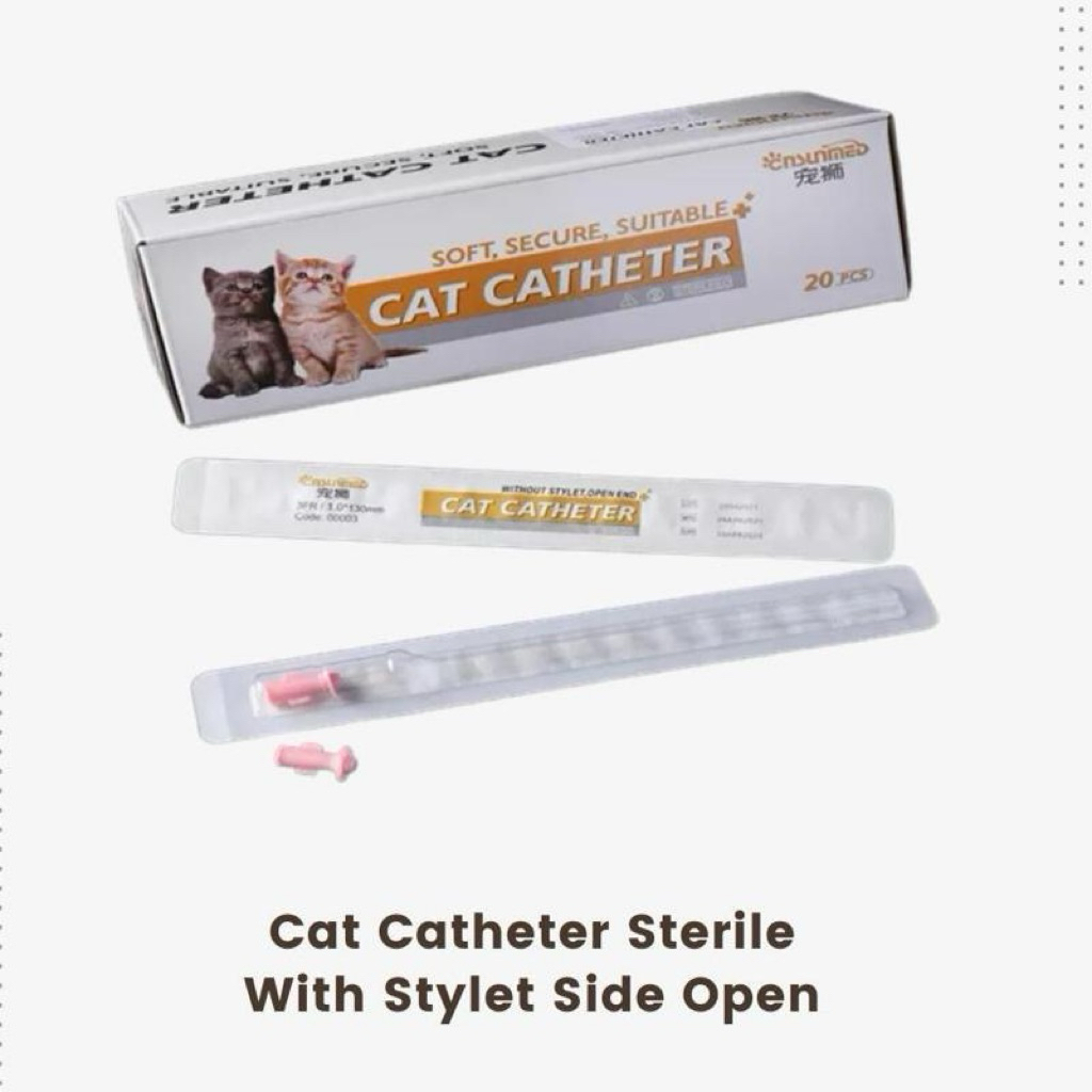 Cat Catheter with Stylet | Kateter Kucing Urinary Veterinary dengan Stylet