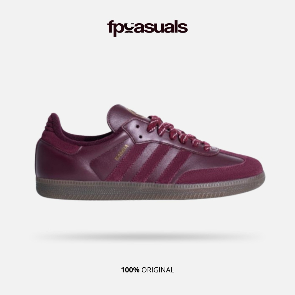 Adidas Samba OG Sumatra Red Burgundy Beige BNIB ORIGINAL Resmi JR9445