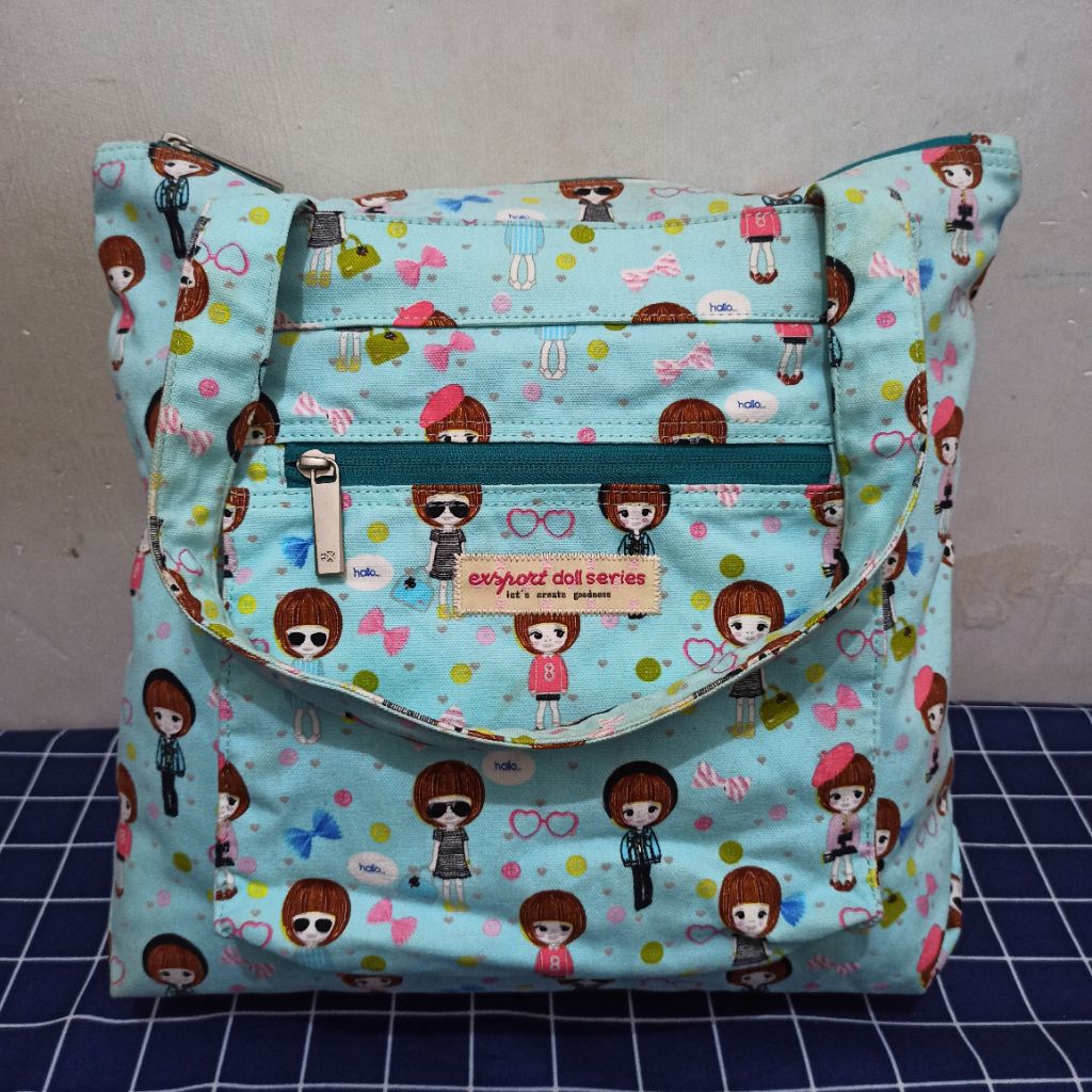 Tas Exsport Tas Jinjing Totepack Totebag Tas Sekolah Preloved LikeNew