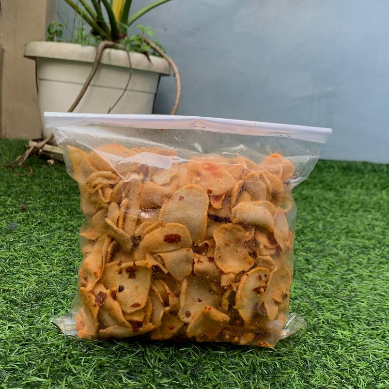 

Basreng Chili Oil 250gr | Basreng Premium Homemade Pedas Gurih Renyah Kriuk Basreng Pedas Dain Jeruk