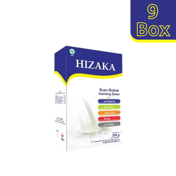 

HIZAKA - Susu Kambing Etawa Herbal Rendah Lemak 9 Box