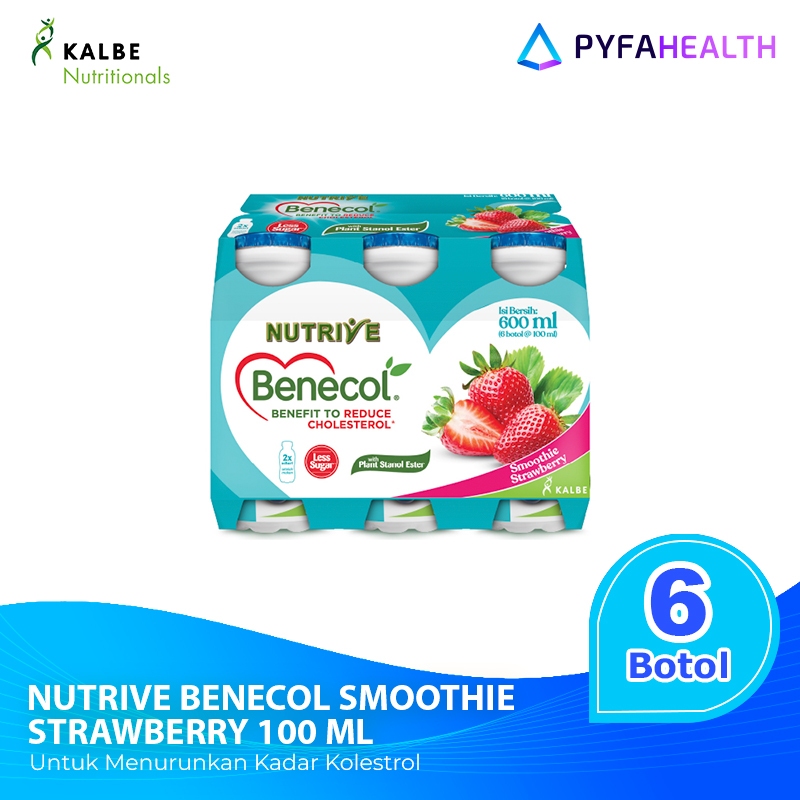 

Nutrive Benecol Smoothie Strawberry untuk Menurunkan Kadar Kolestrol - 6 botol @ 100 ml
