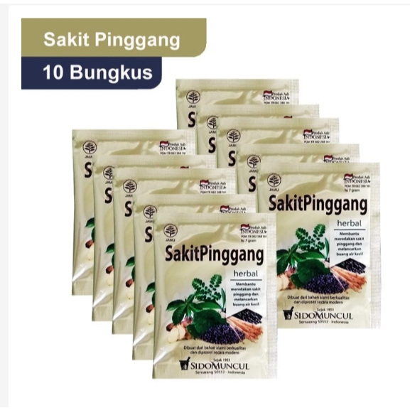 JAMU SAKIT PINGGANG SIDOMUNCUL SERBUK MENGOBATI SAKIT PINGGANG