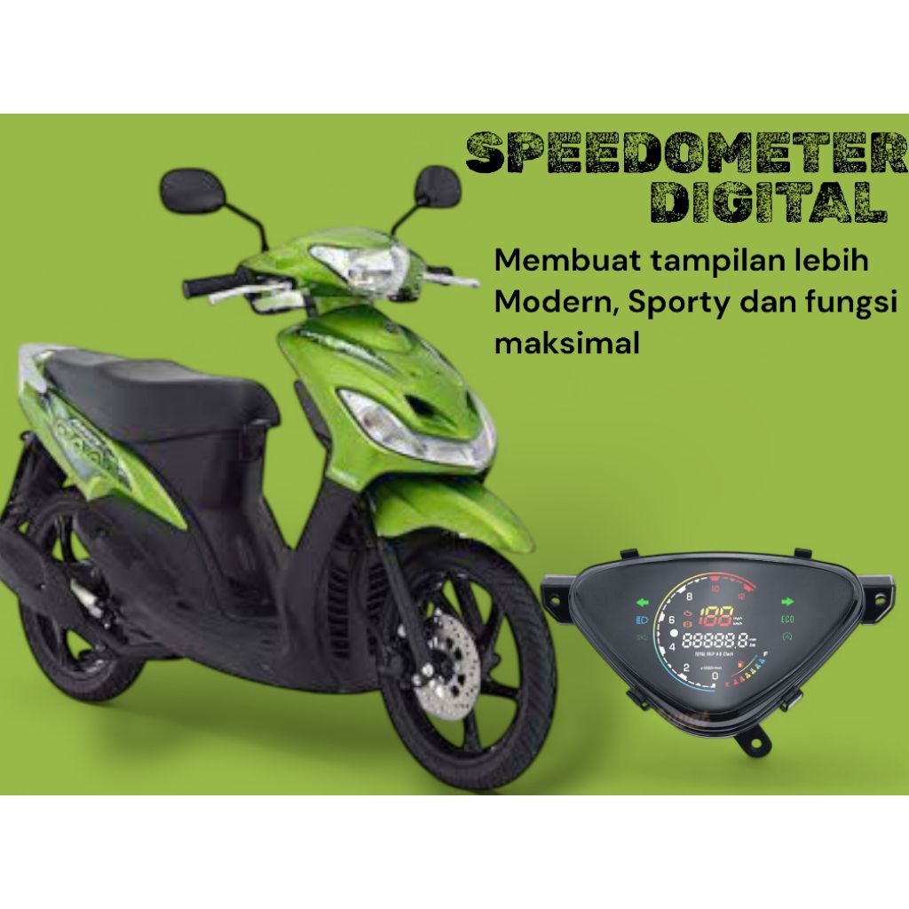 Speedometer Digital Mio Sporty, Mio Smille, Speedometer racing, custom