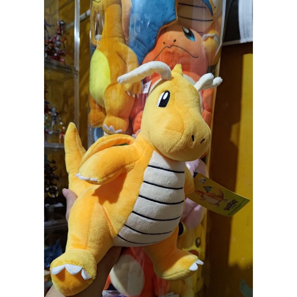 Dragonite Nintendo ORIGINAL Tag boneka Pokemon Dragonite