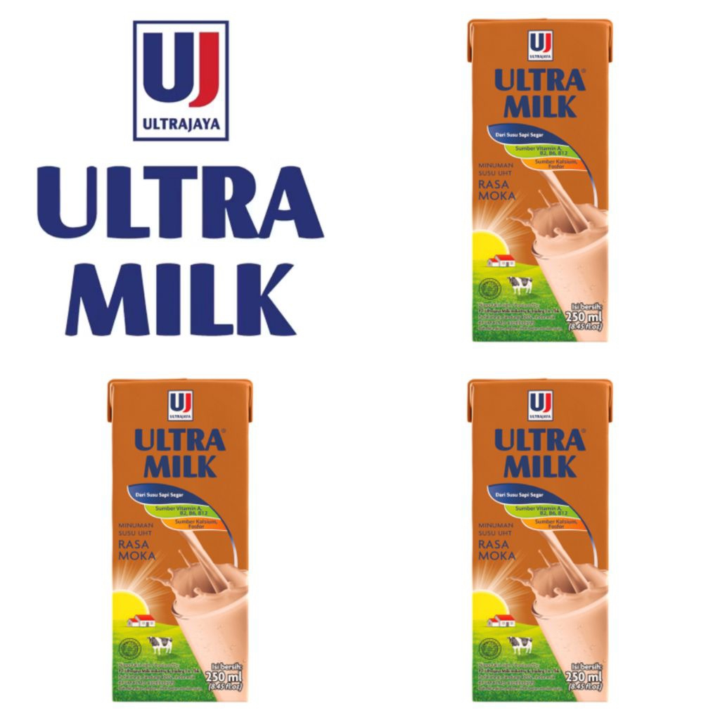 

Ultra Milk Minuman Susu UHT Rasa Moka Kotak 250 Ml