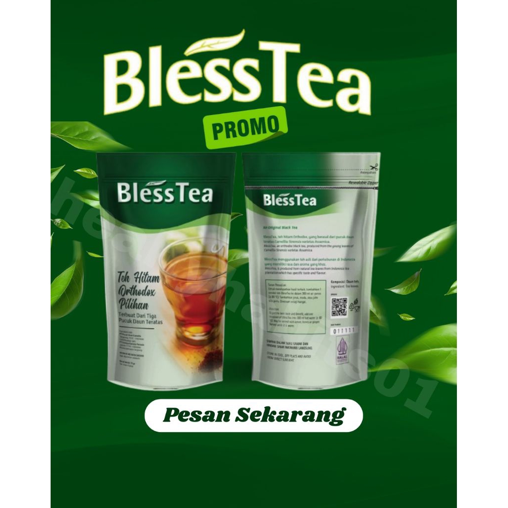 

[PROMO 100% ORIGINAL] TEH Blesstea Isi 70 Gr Original | Teh Hitam Pilihan Herbal Detox