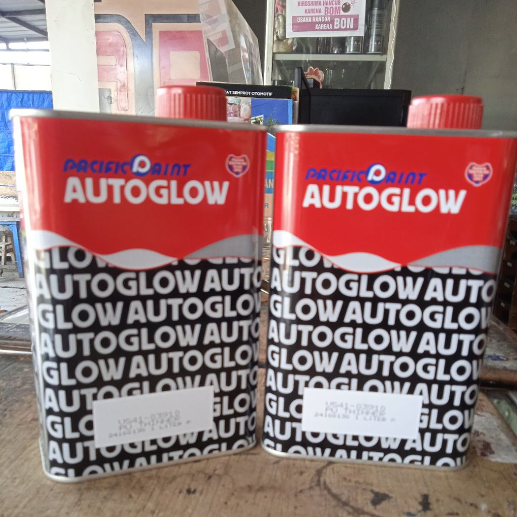 autoglow PU tiner pu campuran untuk clear coating