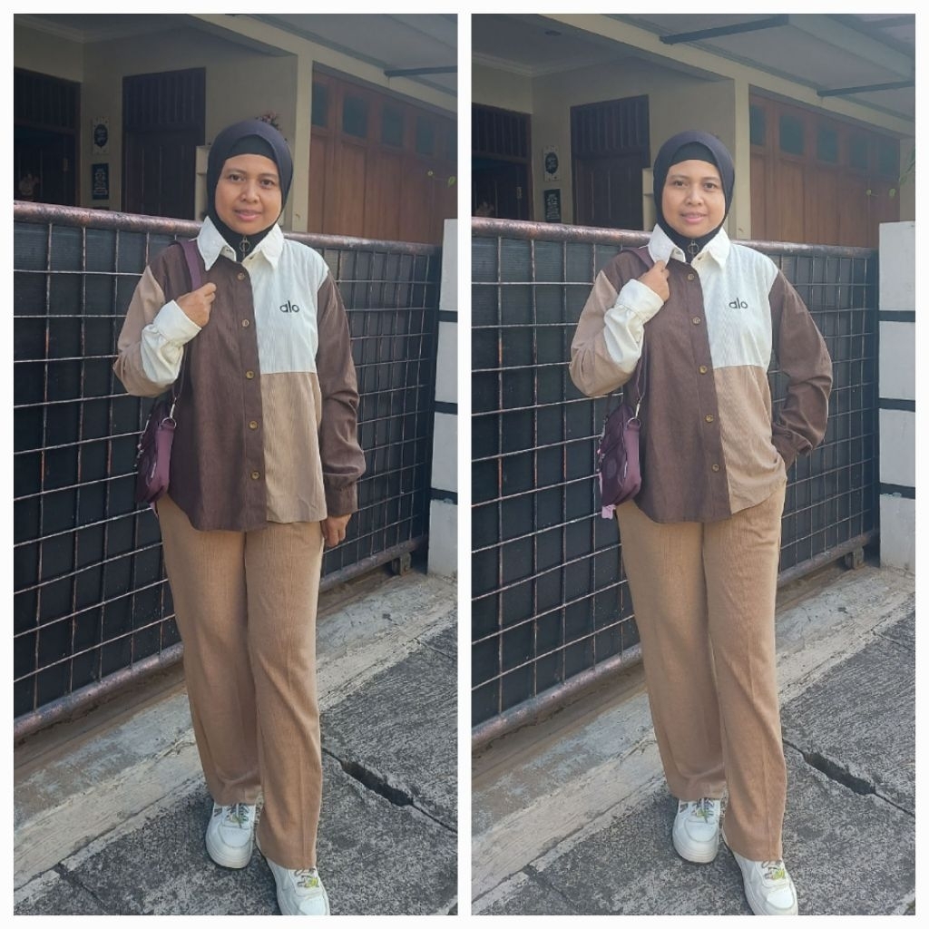 Kemeja Kurduroy  Alo 3 Tone