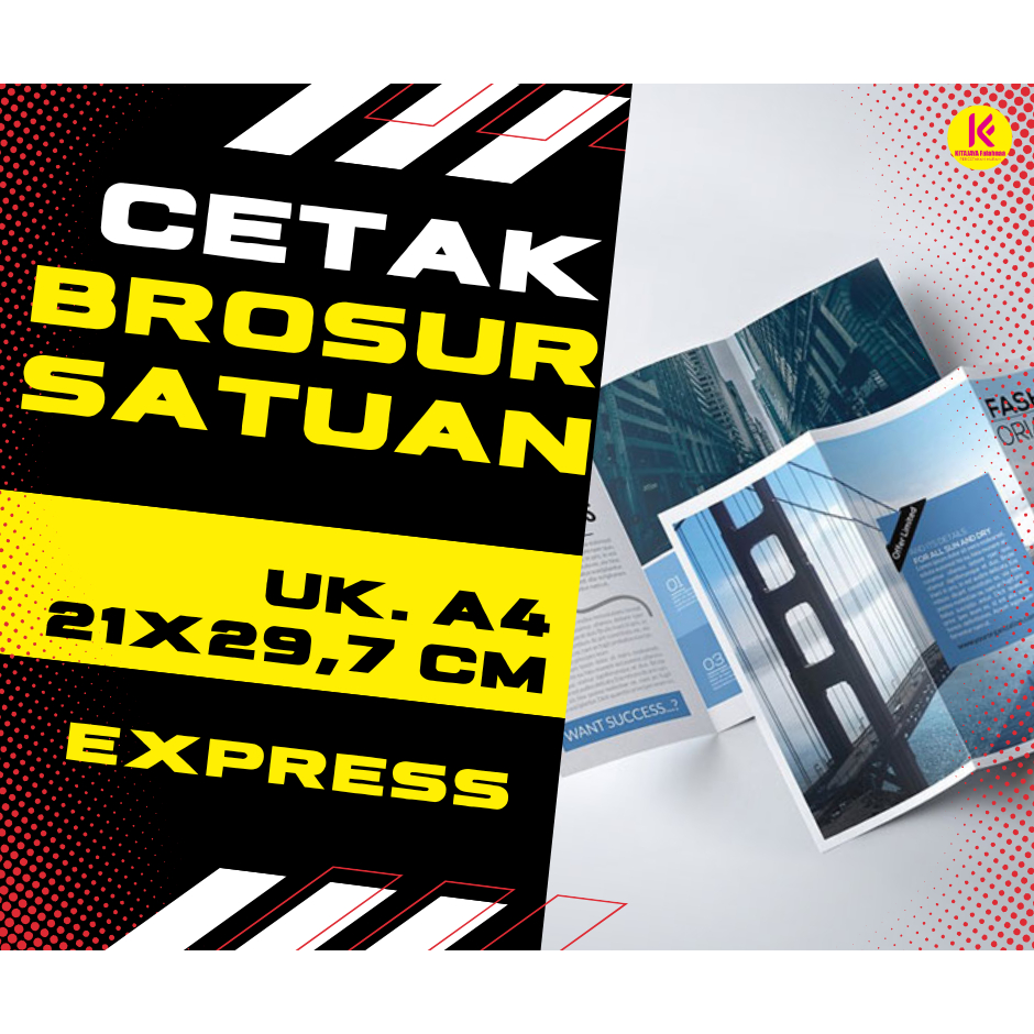 

(SATUAN) Express Brosur/Leaflet A4 2 Sisi