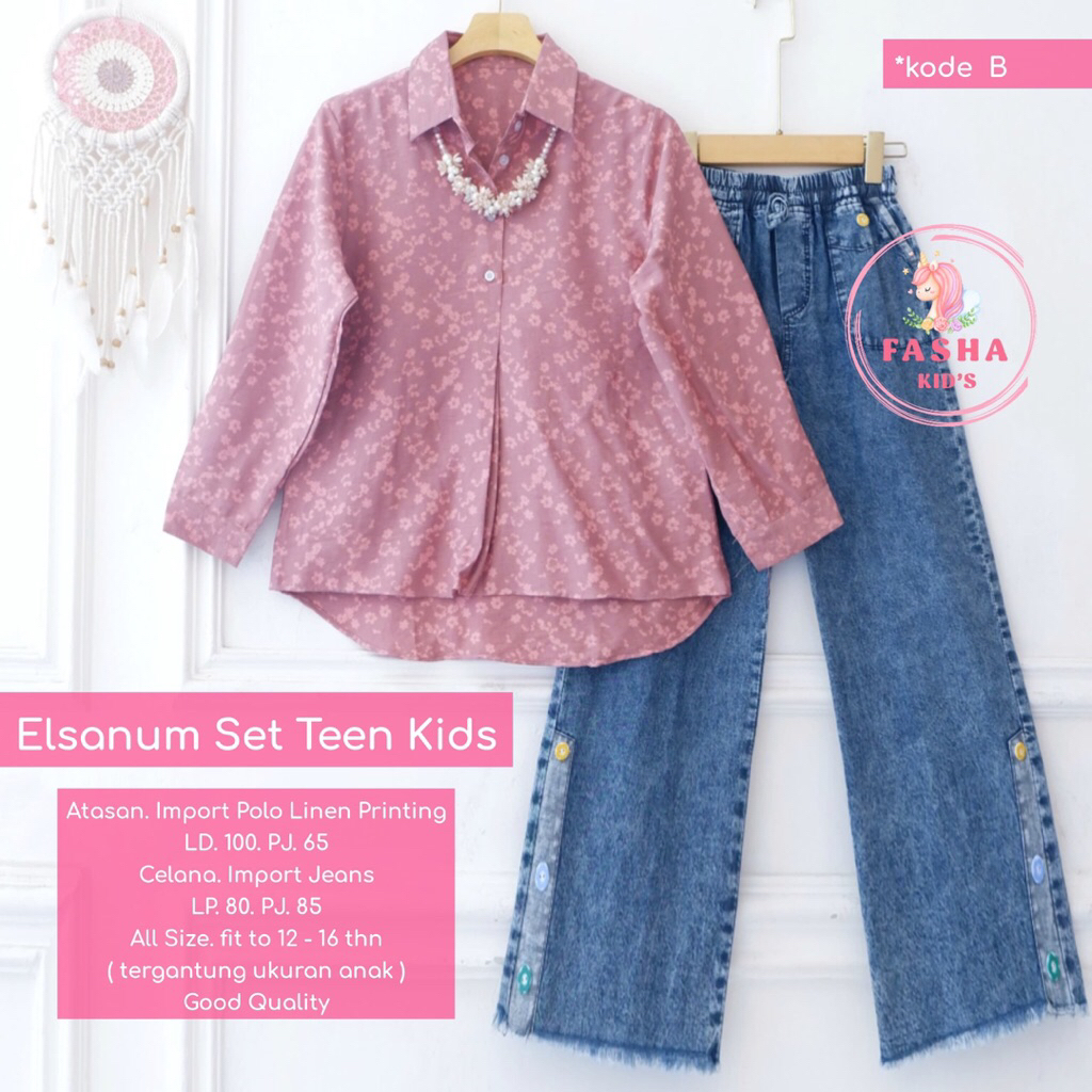 Goodilkids- Elsanum setelan baju anak wanita terbaru