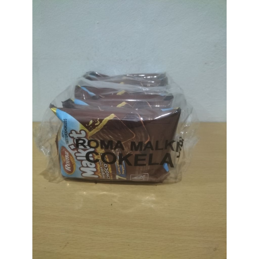 Roma Malkist Belgian Style Coklat – Crackers Lapis Cokelat Premium (1 Dus isi 12 renceng)