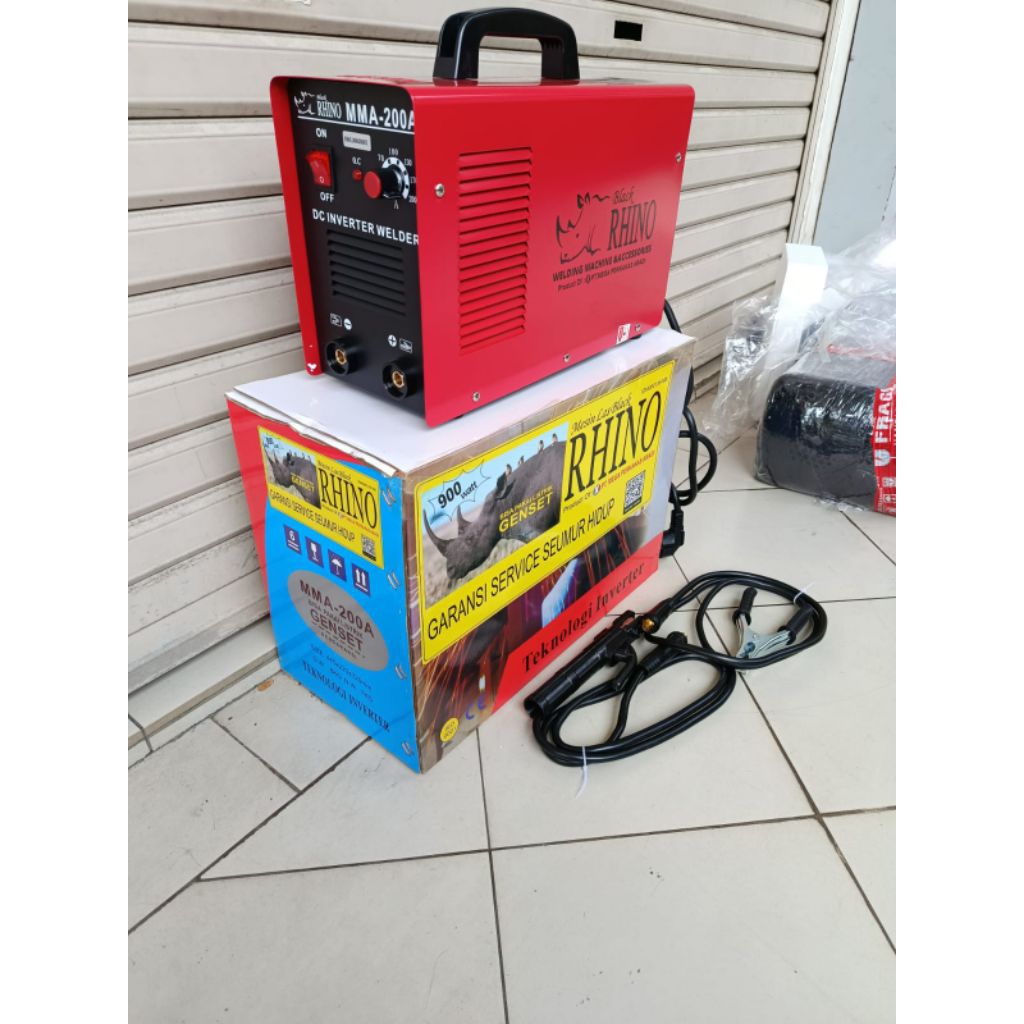 mesin las inverter RHINO MMA 200 A 1500 Watt