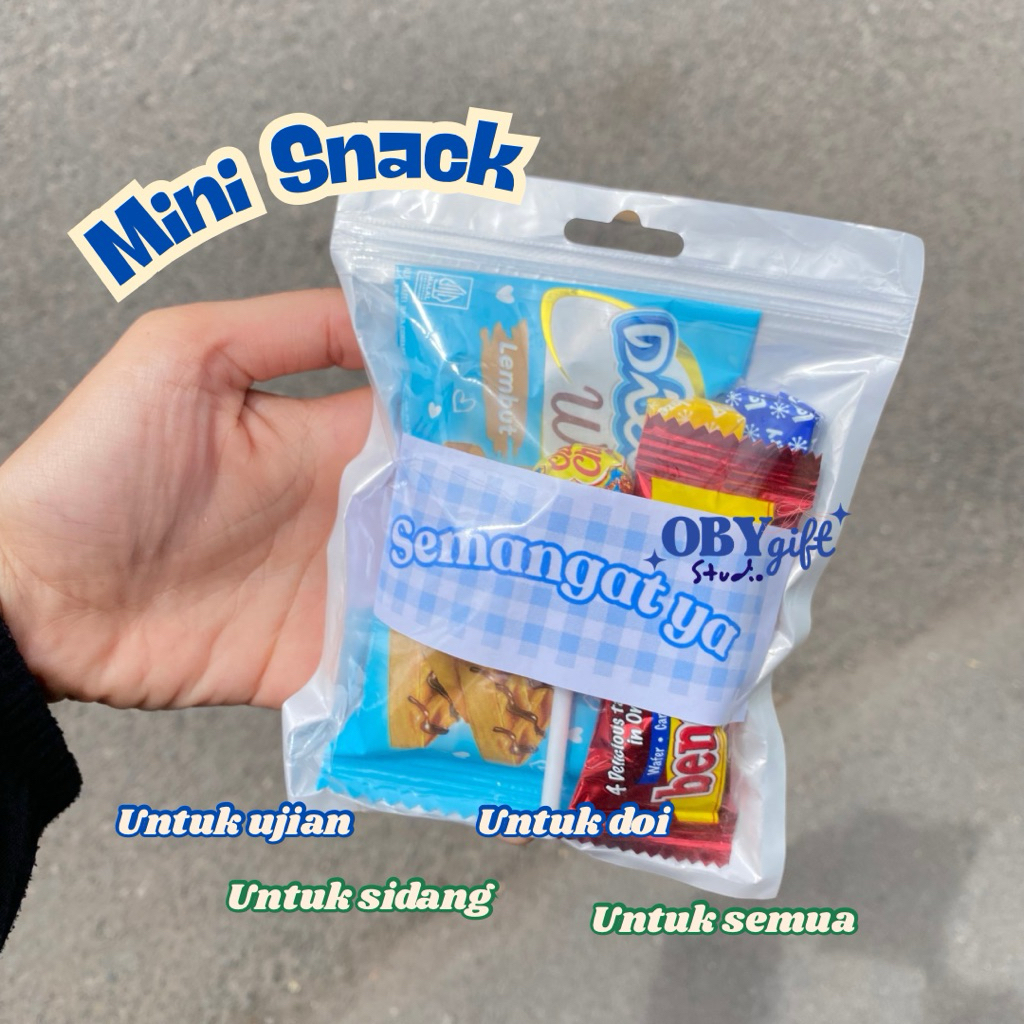 

Mini snack | Hampers sidang | kado ujian