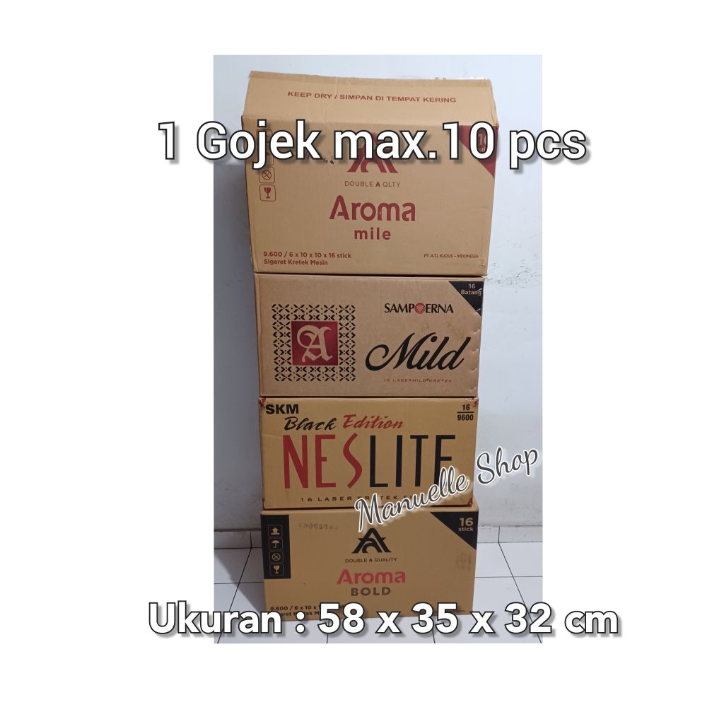 

Kardus bekas buat pindahan / kardus r0k0k tebal 2 ply (sesuai gambar)