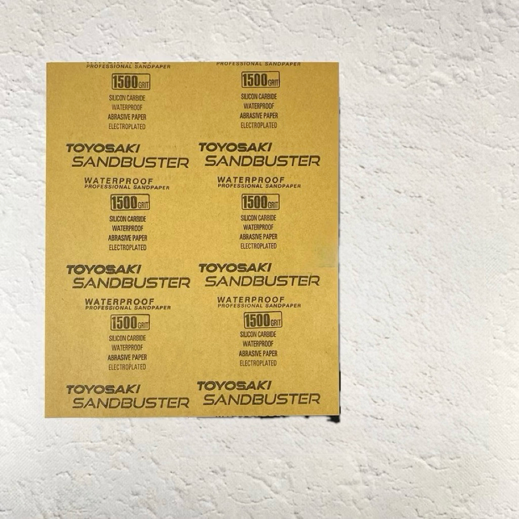 Amplas kertas Lembaran TOYOSAKI 1500 Waterproof / Abrasive Paper / Amplas Kertas 1500 harga per pcs