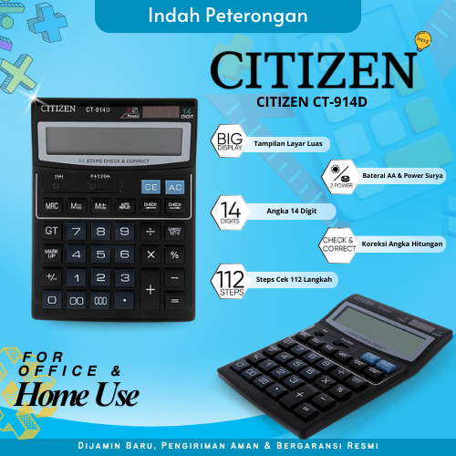 KALKULATOR CITIZEN/KALKULATOR DAGANG/KALKULATOR SEKOLAH/KALKULATOR LENGKAP/KALKULATOR MURAH/KALKULAT