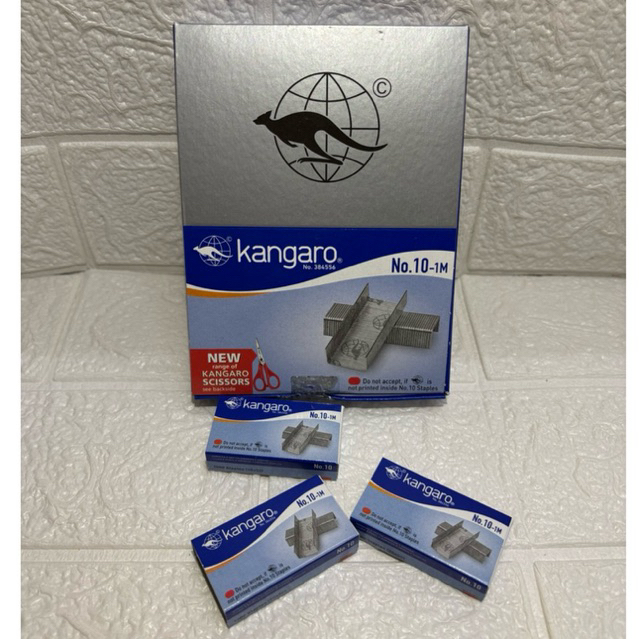 

Isi Necis / Staples / Stapler KANGARO Ukuran Kecil No 10 - 1M (1 Box)