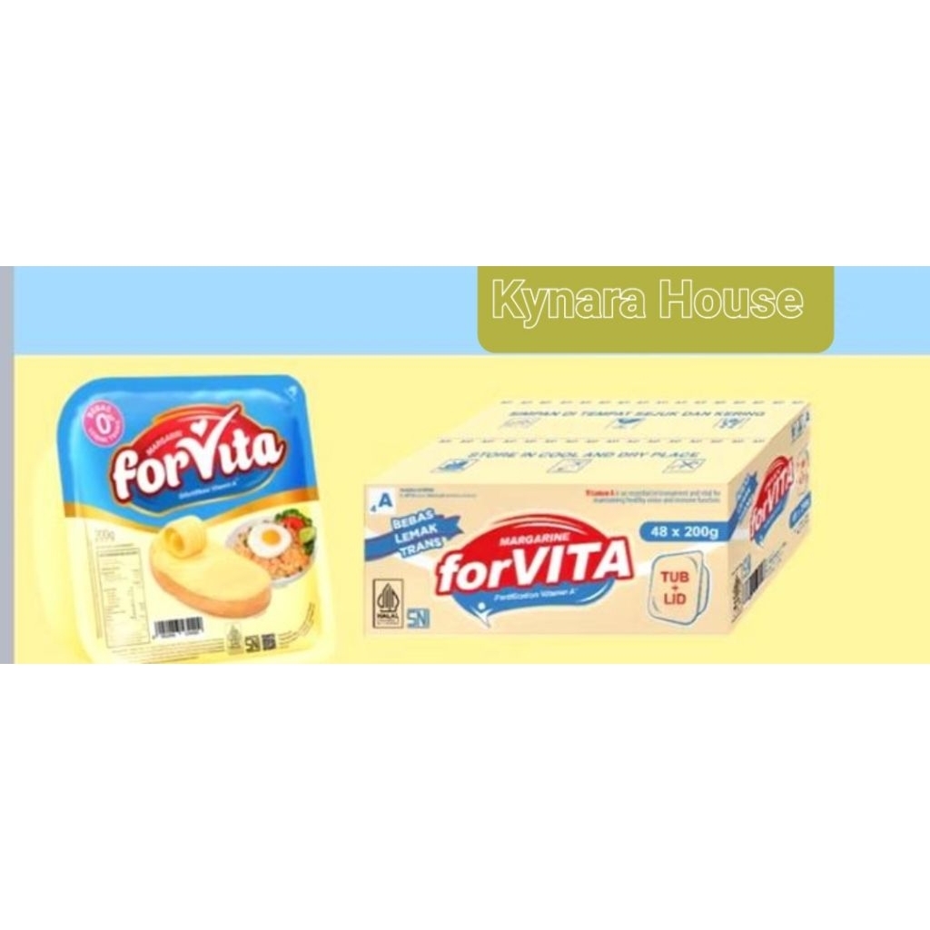 

Forvita Margarine Tub 48x200gr (Karton)