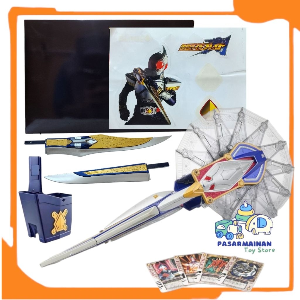 Senjata Belt Kamen Rider DX Blade Blay Rouzer Suara Dan Lampu Senjata Kamen Rider