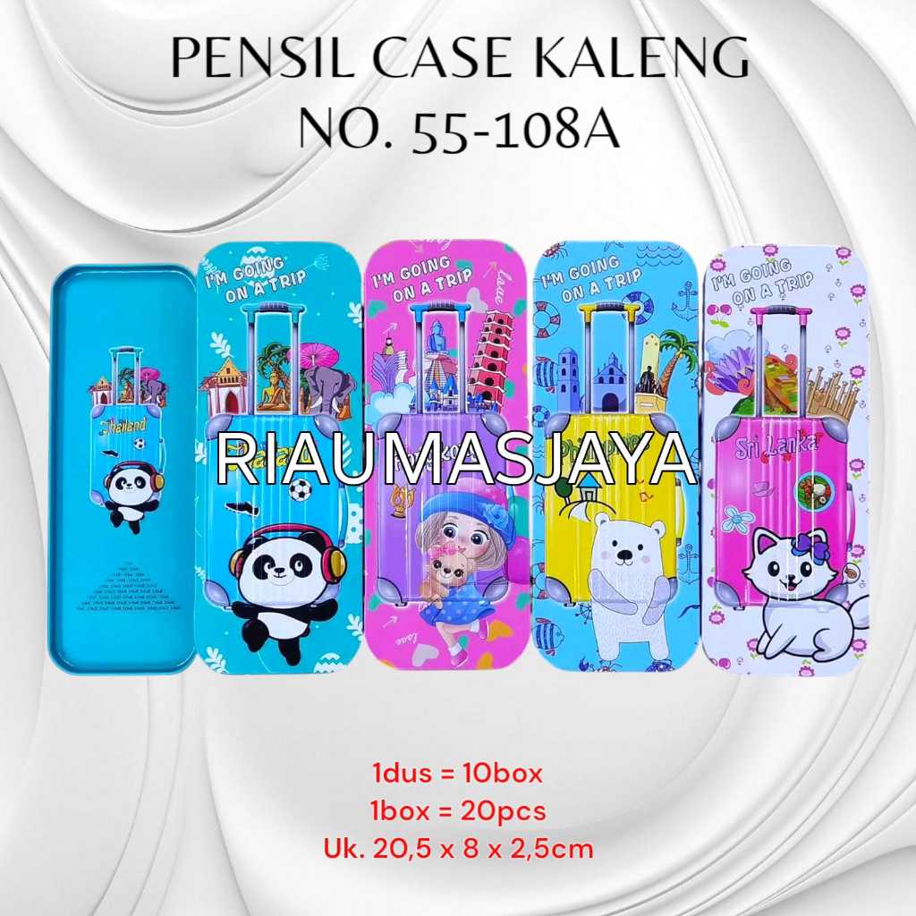 

Pensil Case Kaleng motif NO 55-108A /tempat pensil kaleng motif lucu