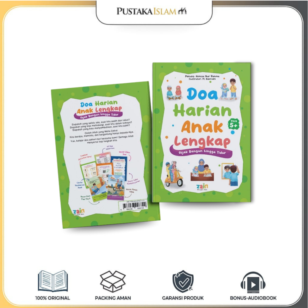 Buku Anak Doa Harian Lengkap - Doa Sehari-Hari Dari Bangun Tidur Hingga Malam [ ZAIN]