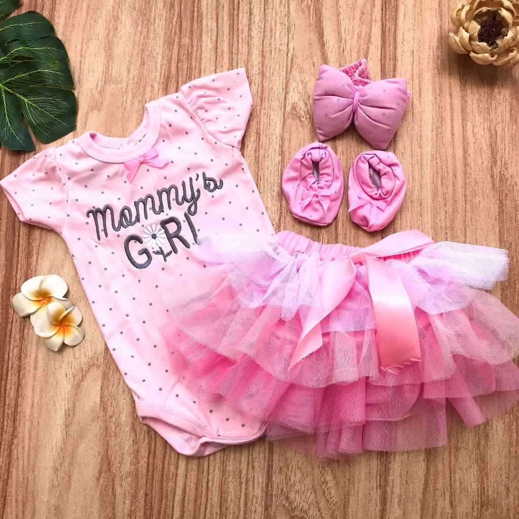 THEOBABY JUMPER BAYI NEWBORN BAJU BAYI 0-8 BULAN PEREMPUAN BAJU JUMPER BABYGIRL CANTIK 1SET  -MOM