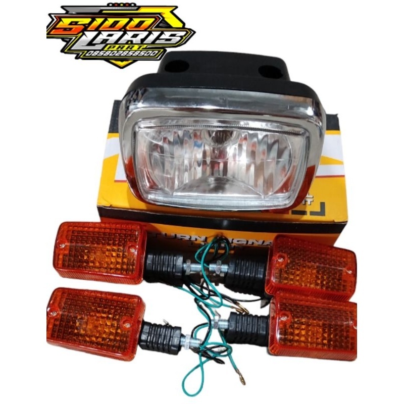 Reflektor lampu depan honda win 100 win100 tahun tua import