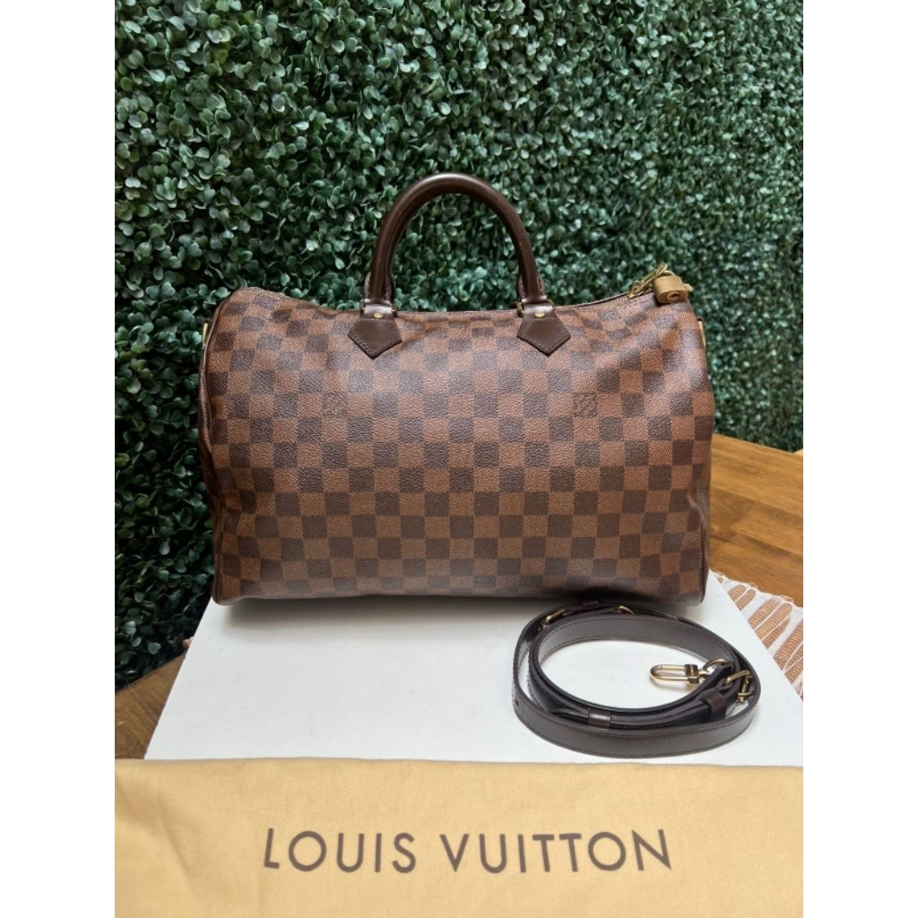 Preloved damier speedy bandou size 35
