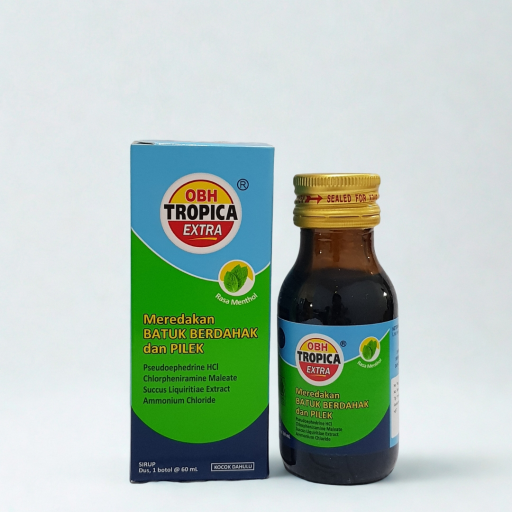 OBH TROPICA EXTRA RASA MENTHOL 60 ML - MEREDAKAN BATUK BERDAHAK dan PILEK