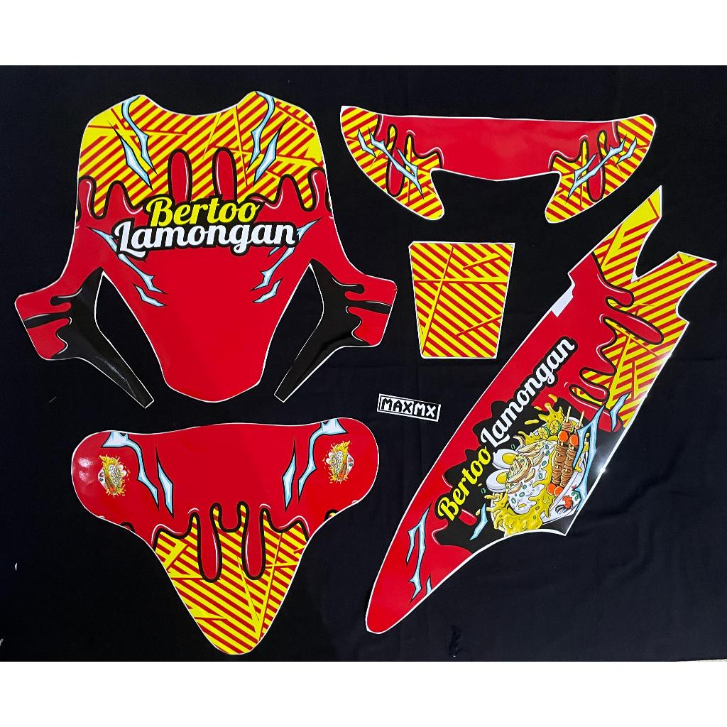 Decal Stiker Mio Sporty Dekal Variasi Stiker Striping Fullbody biru royal road race dan brending usa