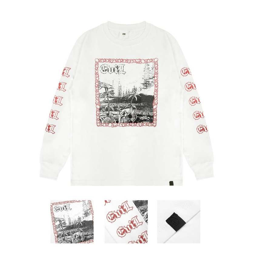 EVIL ARMY T-SHIRT - TSLS TIRED H25 WHITE