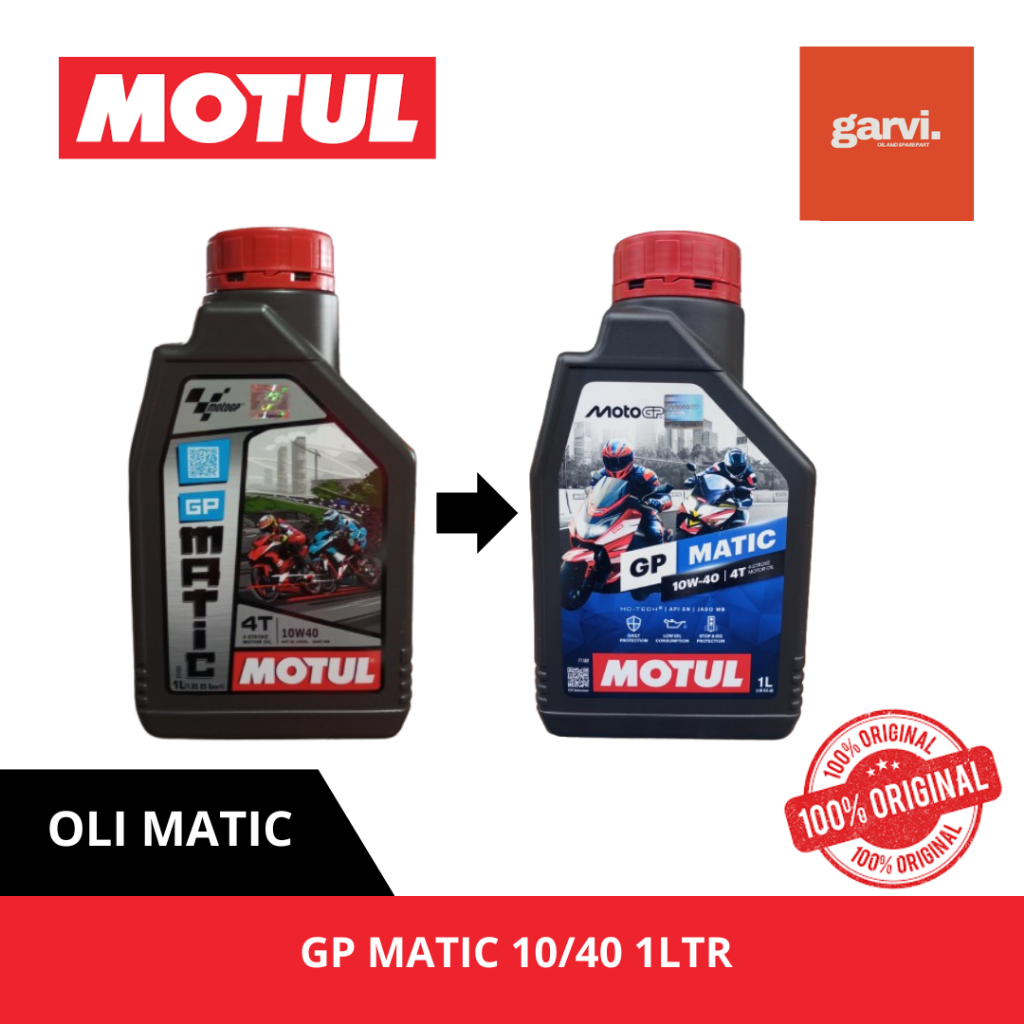 Oli Motul Matic MOTUL GP MATIC 10W40 1L - Oli Motor Matic Motorcycle Oil *Original
