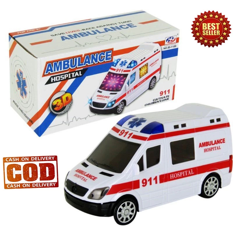 Mainan Mobil ambulance batre | mainan anak mobilan