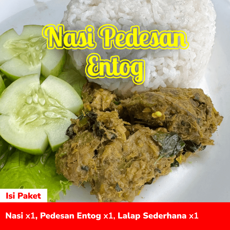 Paket Nasi Entog Cabe Ijo / Pedesan Entog | Asih Sadulur Mart Nasi Kotak