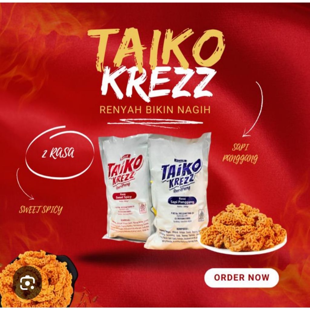 

taiko krezz guripang snack 500 gr