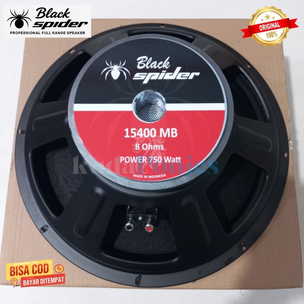 Speaker Black Spider 15400 MB 15 Inch 750W 8 Ohm Full Range Original