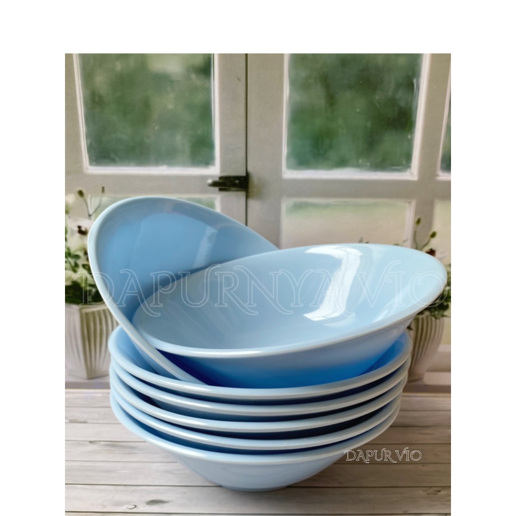 1 LUSIN PROMO MANGKUK MELAMIN 18CM / MANGKOK BAKSO TEBAL