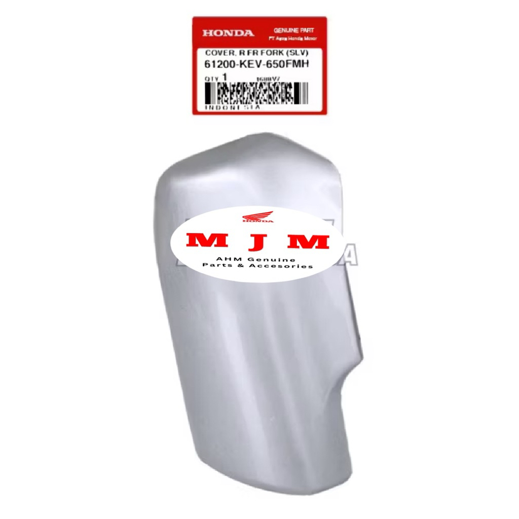 61200-KEV-650FMH Cover Tutup Fork Kanan Supra X Fit Lama Cakram Silver
