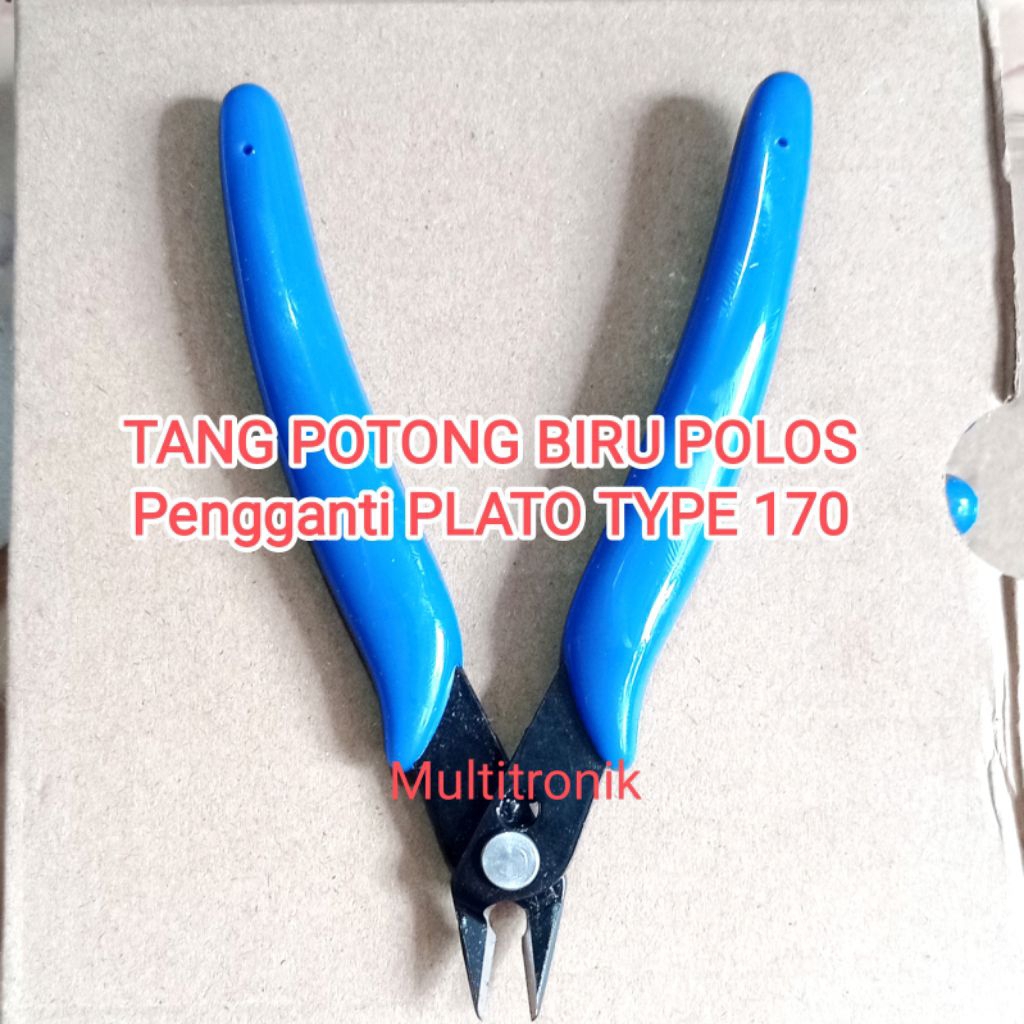 TANG POTONG KECIL GAGANG BIRU TYPE-170 - FLUSH CUTTER / MICRO CUTTER ELEKTRONIK