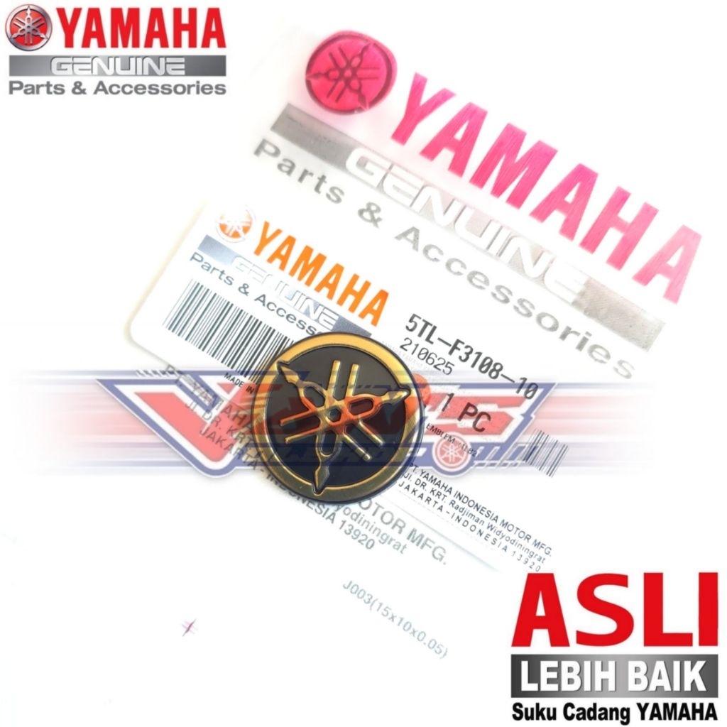 Logo Yamaha 3D 5TL Untuk Tameng Depan Mio Sporty, Mio Smile, Mio M3 All Xeon, Vega RR/ZR/FORCE Origi